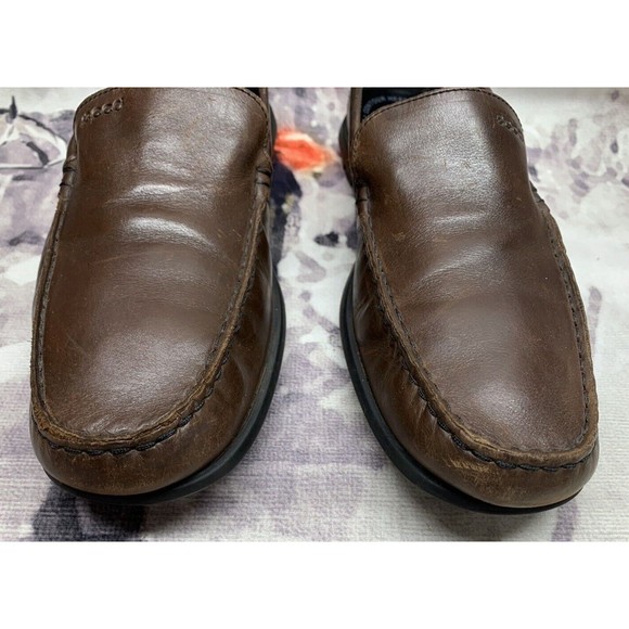 Ecco Comfort Driving Shoes Men’s US 9.5 Euro 42 Leather Chocolate Brown Slip On main image 7